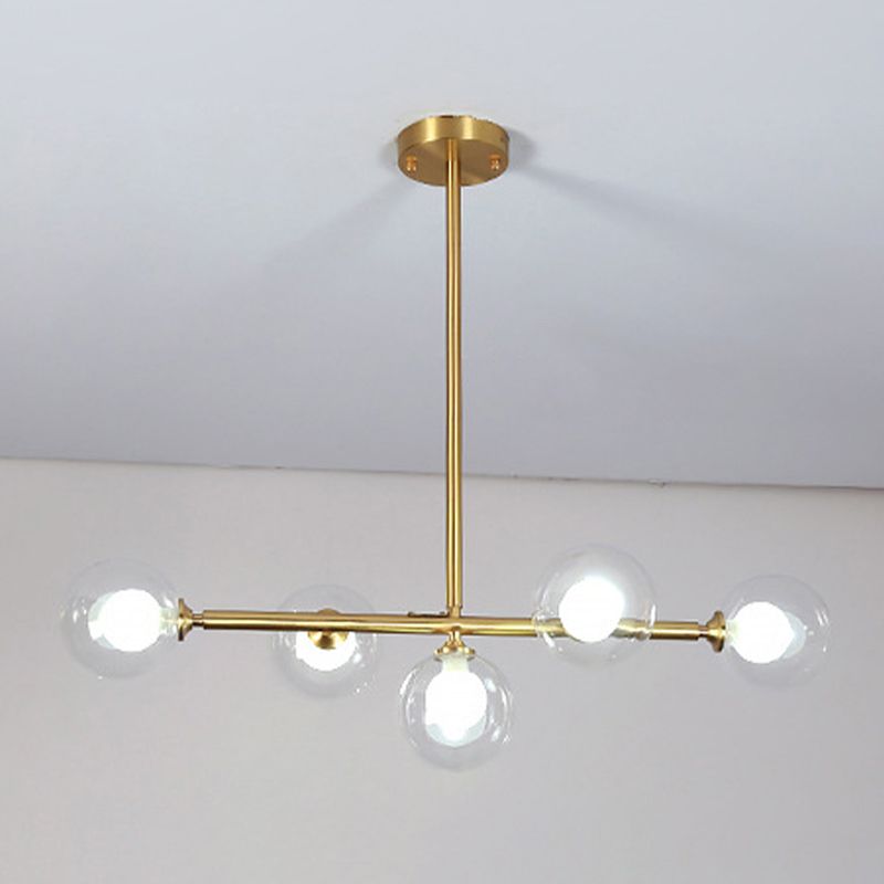 Nordic Bubbles Hanging Island Light Glass Island Pendant Light for Dining Room
