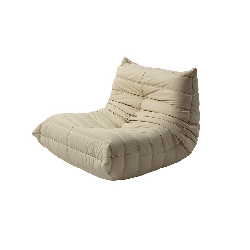 Armless Sofa Sewn Pillow Back Contemporary Sofa for Living Room