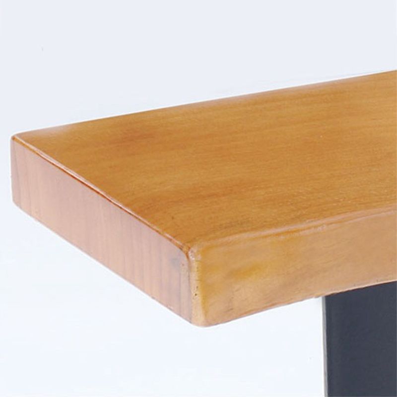 Modern Bar Height Table Solid Wood Top Bistro Pub Table with Sled Base