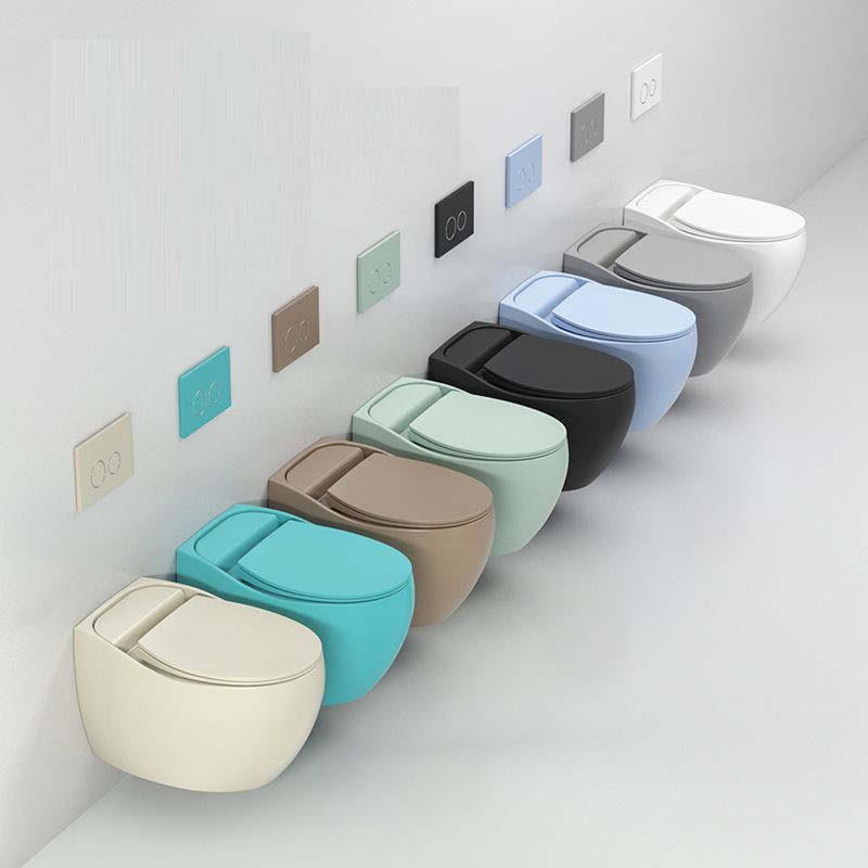 Modern Ceramic Flush Toilet Wall Hung Toilet Bowl for Washroom