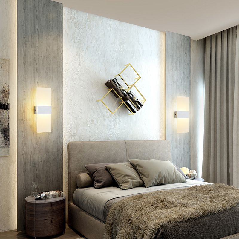 Geometry Shape Metal Wall Light Modern Style 1 Light Wall Mounted Light Fixture