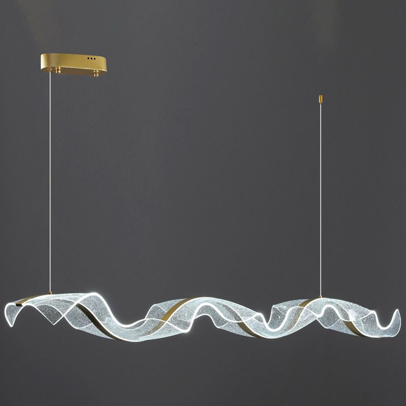 Nordic Island Lighting Fixture Acrylic LED Pendant Light for Dining Room