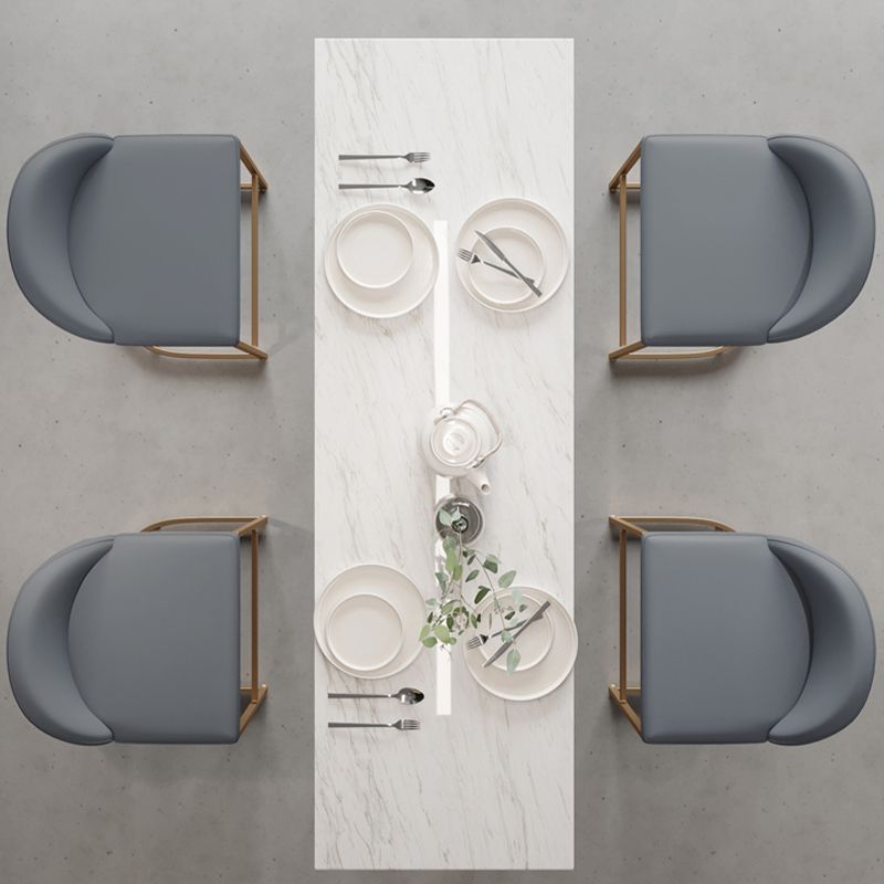 Modern Upholstered Counter Stool Bar-height Low Back Bar Stool with Footrest