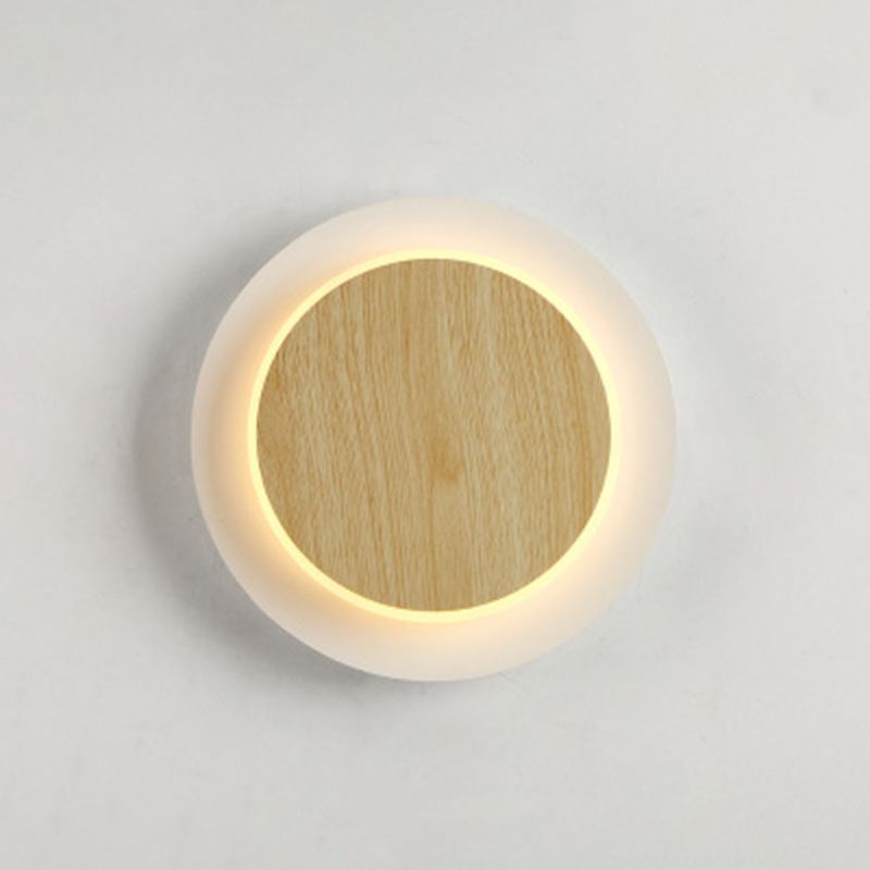 Finitura in legno Mobile sfumatura da muro da parete Minimalist LED SCONCE LUCE PER LAVOGLIA