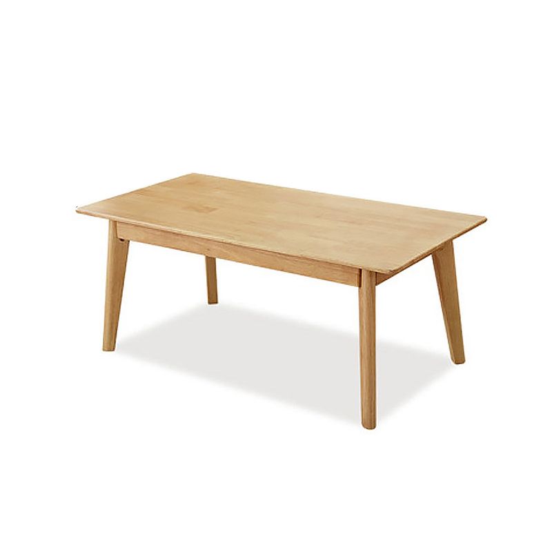 Rectangular/square 4 Legs Base Solid Wood Table Nordic Style Coffee Table