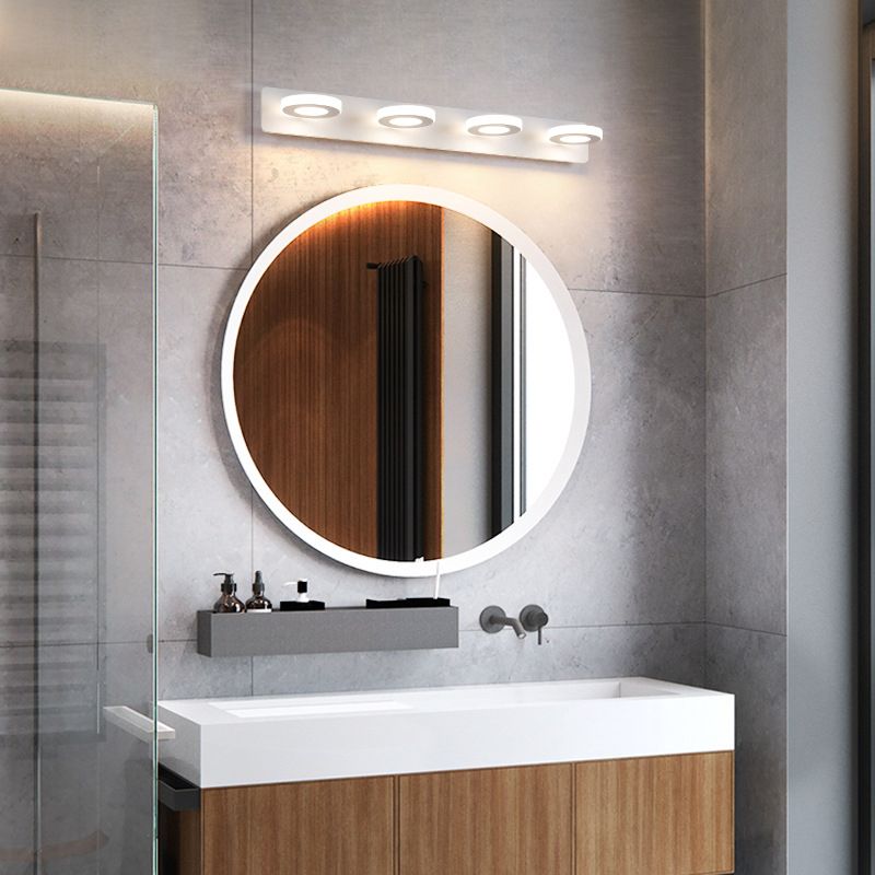 Makeup Mirror Lamp Modern Simple Rotatable Wall Light Fixture for Bathroom Washroom
