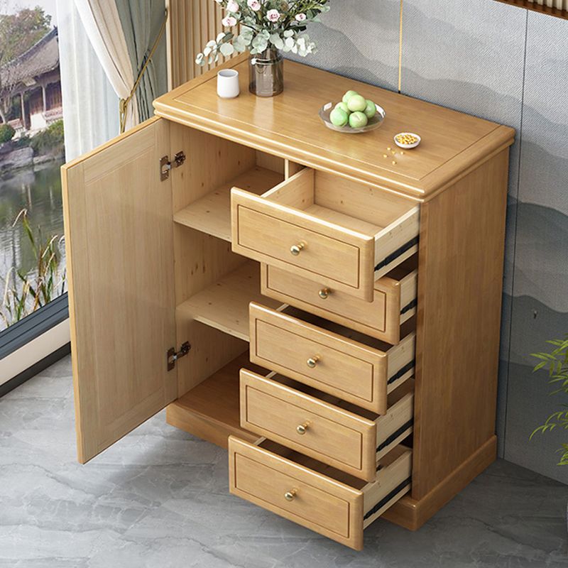 Modern Storage Chest Solid Wood Storage Chest Dresser with 4/5 Drawers
