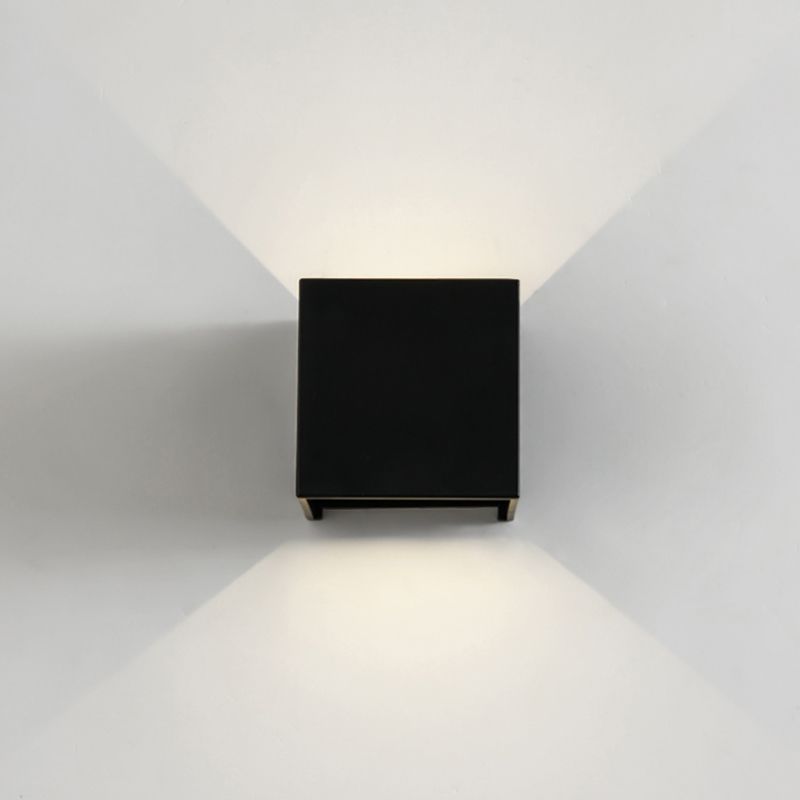 Aluminio de 2 luces Apliques de pared Flexiones de iluminación Geométricas Lámparas de apliques de pared de estilo moderno