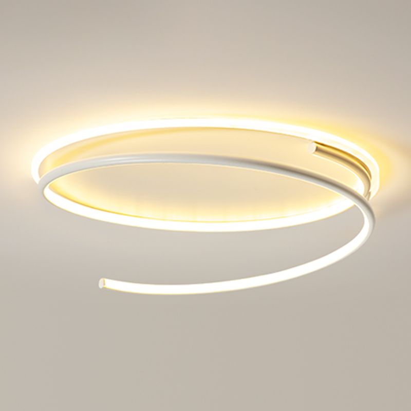 Lineare Form Deckenbefestigungen Moderne Stil Metall 2 Light Deckenbefestigungen Montiert