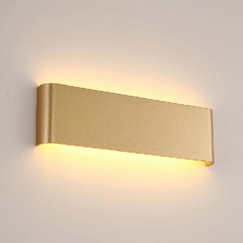 Modern Minimalist Rectangular Wall Mounted Vanity Lights Metal Vanity Wall Light Fixtures for Bathroom