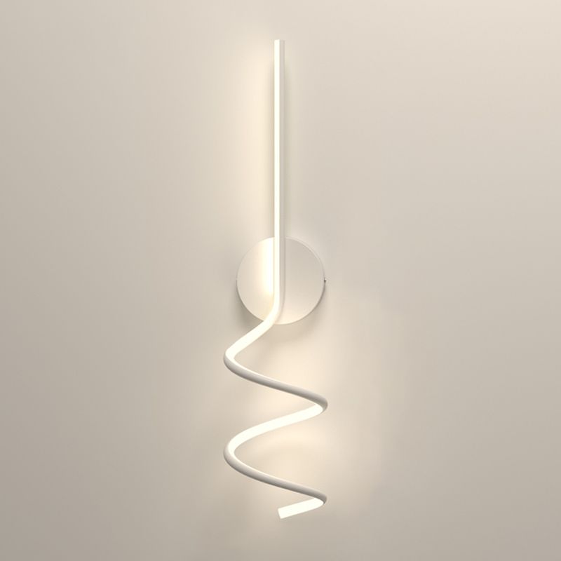 Modern Style Linear Shape Wall Sconce Metal 1 Light Wall Lighting for Living Room