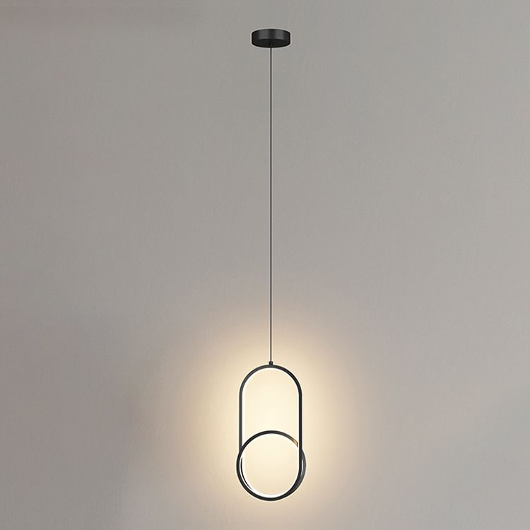 Metal Modernist Hanging Lamps Silicone Shade LED Pendant Lighting Fixtures