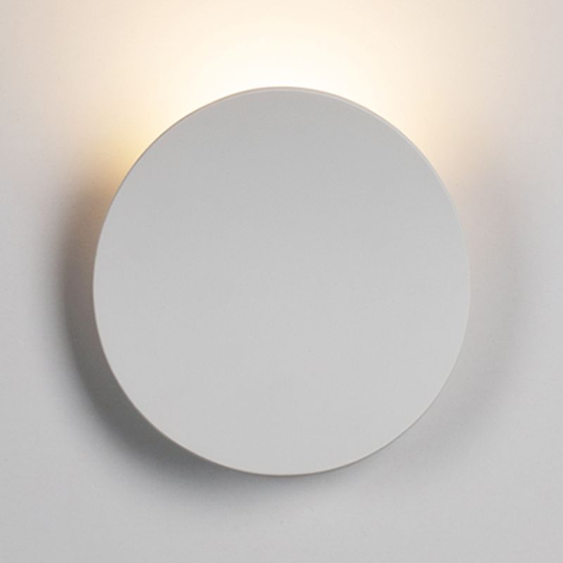 Metal Round Shade Wall Sconce Modern Style 1-Light Wall Mounted Light