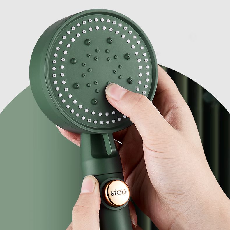 Contemporary Handheld Shower Head High Flow 4-Spray Patterns Wall-Mount Showerhead