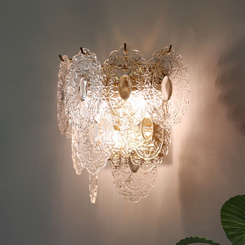 3 capas Panel LED LEULLA DE LA ILUMINACIÓN CON CLABLE CLABLE CLABLE Clear Talled 3 luces Lámpara de la esquina de la lámpara de pared