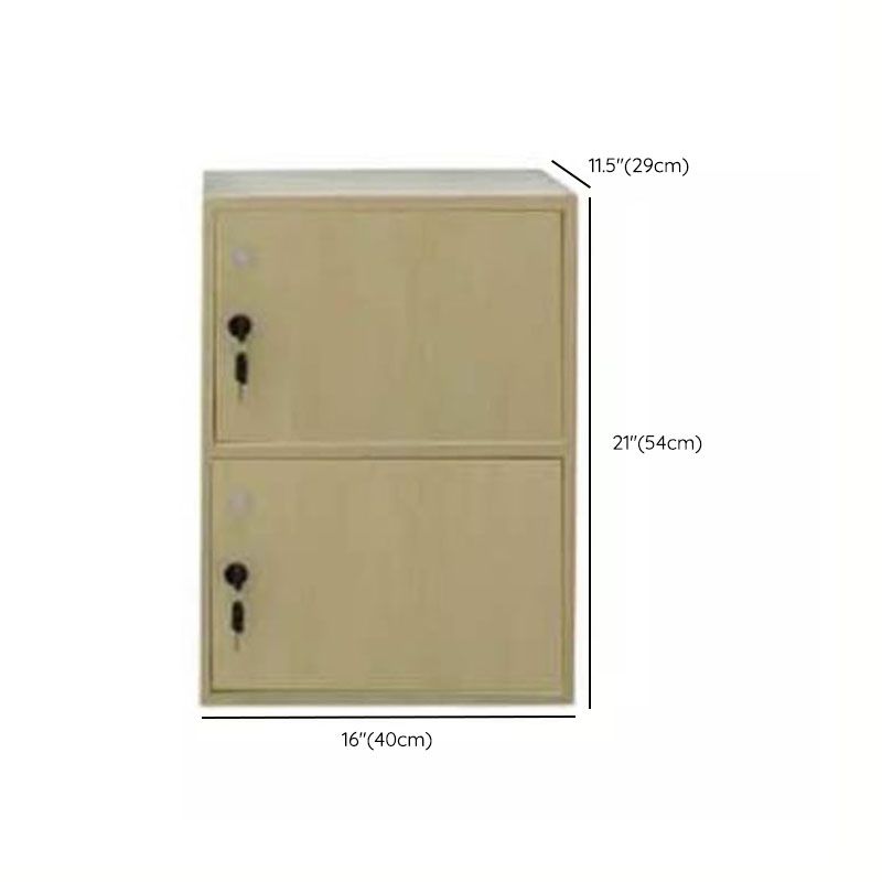 Matte Finish Non-Hanging Cabinet Modern Wood Storage Cabinet with Hinged Doors