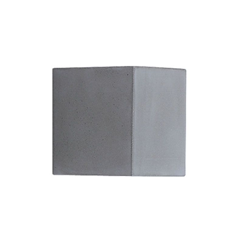 Cuboid Wall Light Farmture Moderne 1-licht grijze wandlamp met cementschaduw