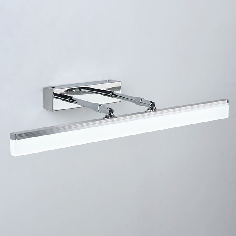 Modern Minimalist Style Linear Vanity Wall Light Fixtures Metal Vanity Lamp with Acrylic Shade