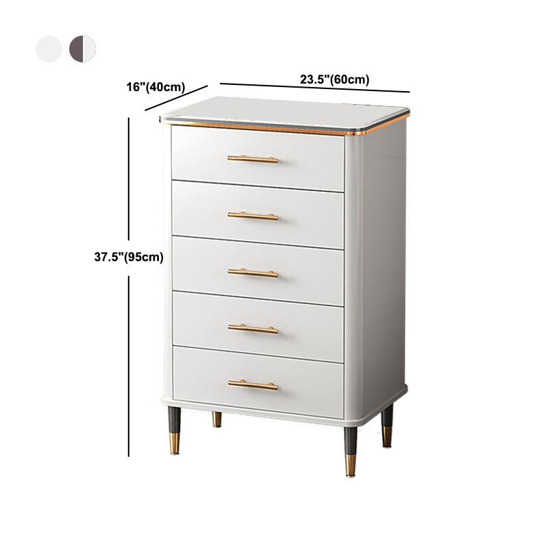 15.74" Wide Wood Accent Chest with Straight Legs Contemporary Chest