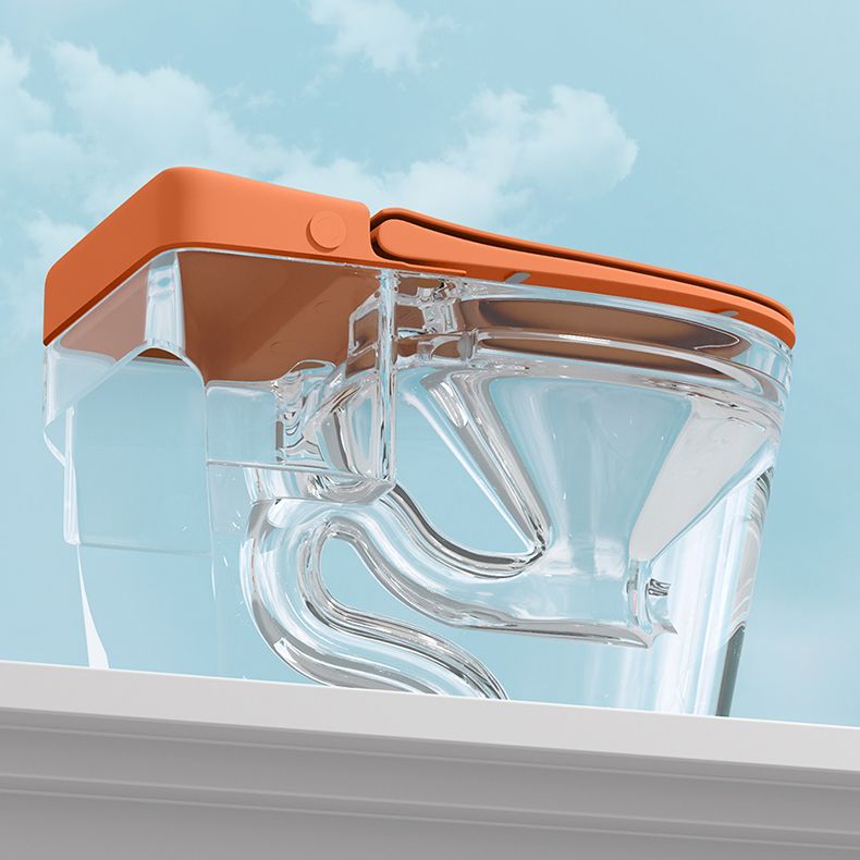 Modern Floor Mount Toilet Bowl Siphon Jet Skirted Toilet with Seat for Bathroom