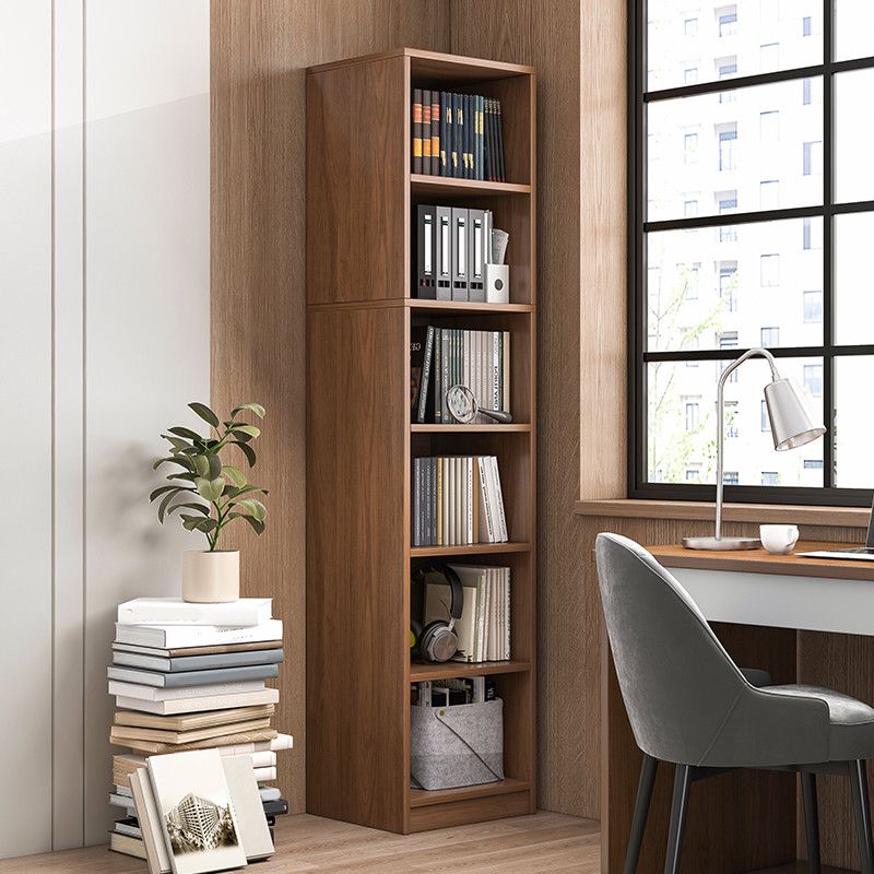 Urban Closed Back Shelf Bookcase Engineered Wood Book Shelf for Study Room