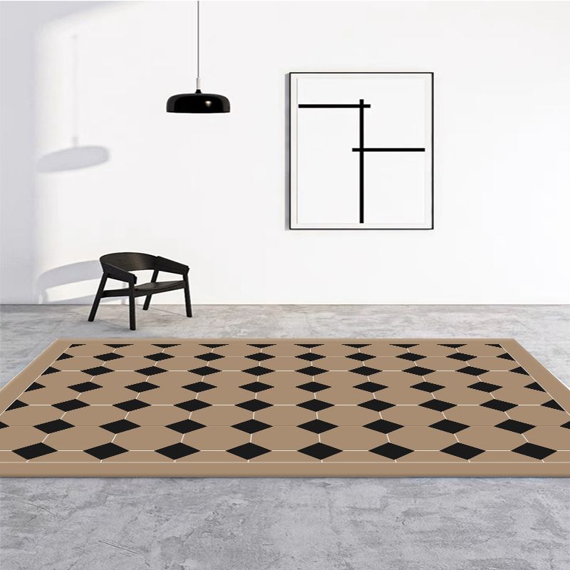 Modern Harlequin Pattern Carpet Polyester Rug Stain Resistant Area Carpet for Home Decoration