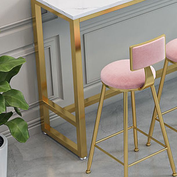 White Bar Table Traditional Luxury Rectangle Bar Table with Trestle Base