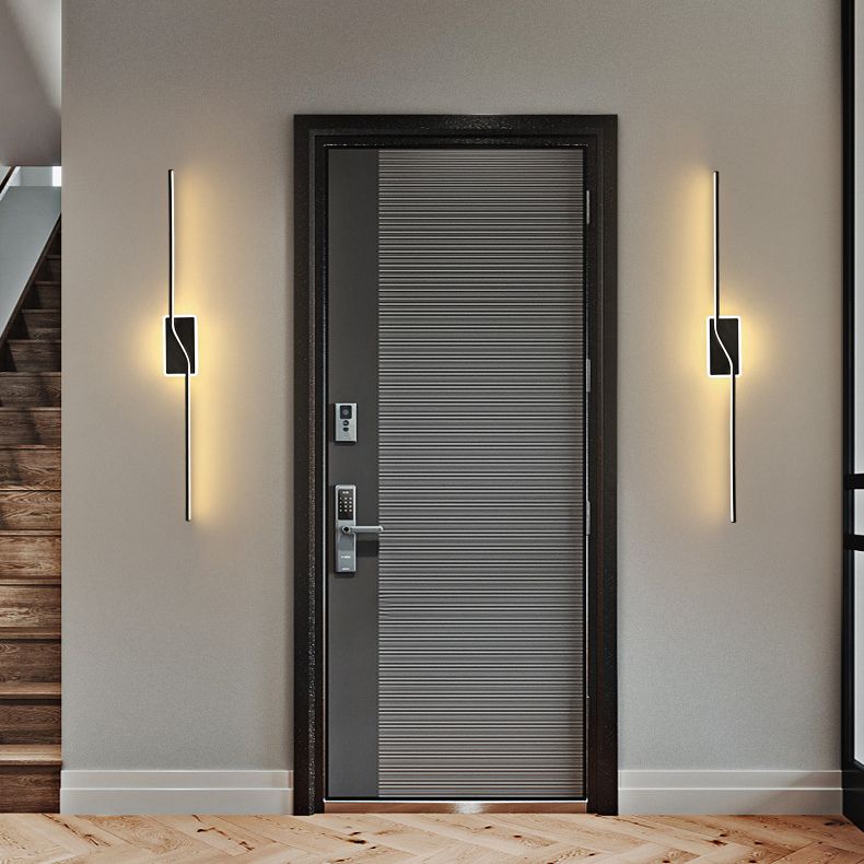 Noordse LED -muurlamp Minimalistische wandbalk Minimalistische wandbalk in gouden afwerking