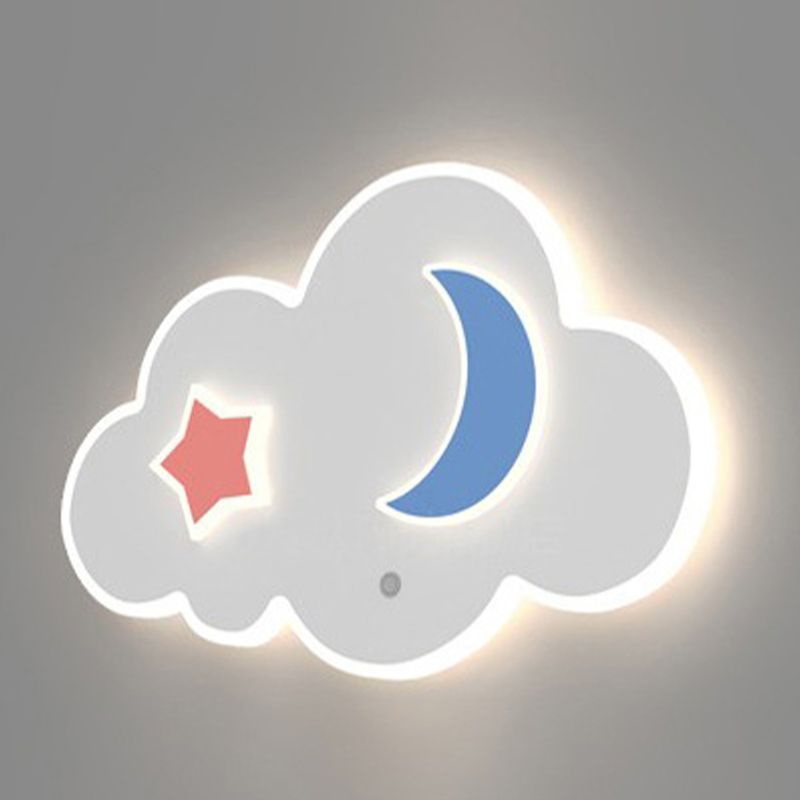 Nordic Style Metal Wall Light Acrylic Shade Wall Lamp for Children's Room
