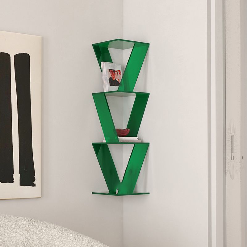 Contemporary Closed Back Vertical Bookshelf Acrylic Bookcase for Home Office