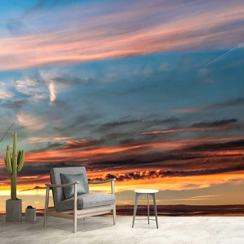 Clear Sky Scenery Mural Contemporary Home Decor for Sitting Room, Waterproofing