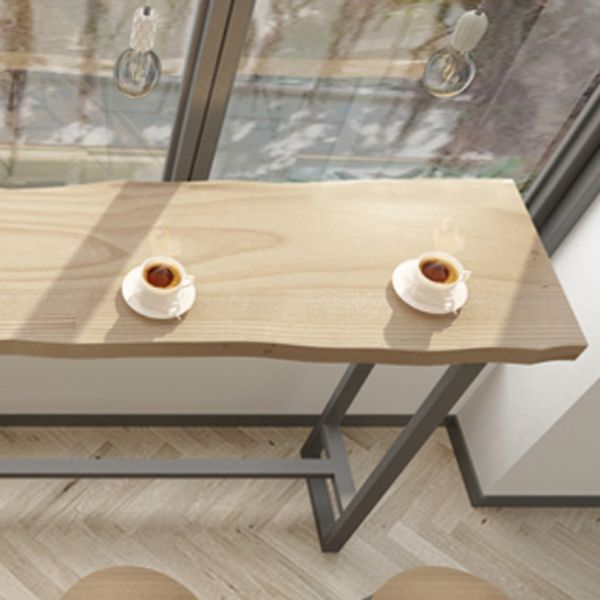Modern Style Rectangle Bar Table 1/5 Pieces Solid Wood Counter Table