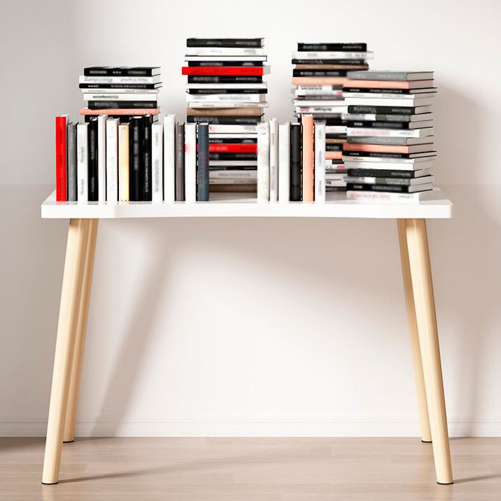 Free Form Contemporary Writing Desk Manufactured Wood Parsons Base Desk