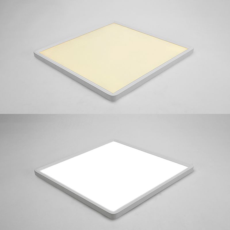 Éclairage de plafond affleurant blanc de lumières montées par plafond modernes carrés de LED