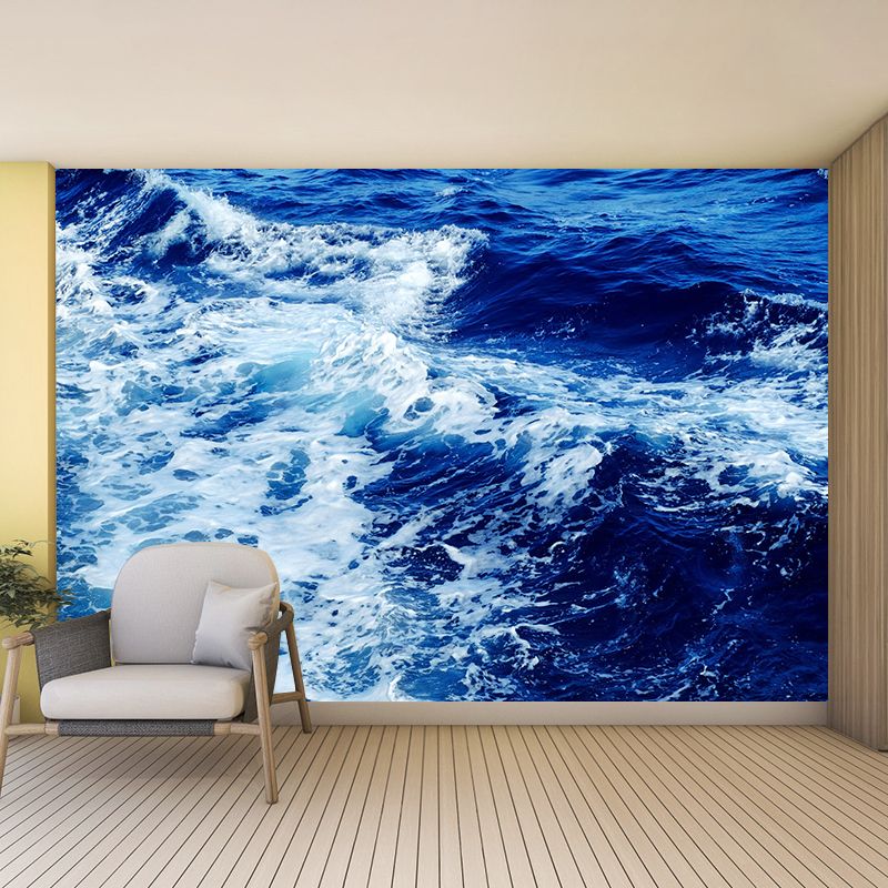 Decorative Photography Mural Wallpaper Sea Wave Indoor Wall Mural