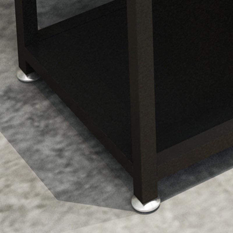 Contemporary Metal Prep Table 25.59"H Rolling Prep Table for Dining Room