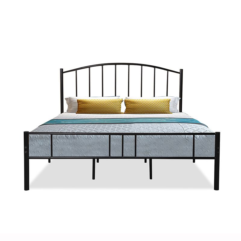 Arched Open-Frame Metal Bed 41" H Bed With Headboard and Footboard