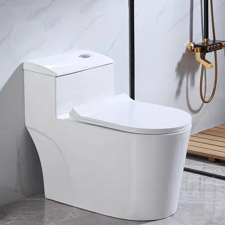 Modern All-In-One Toilet Bowl Floor Mounted White Urine Toilet with Seat for Bathroom