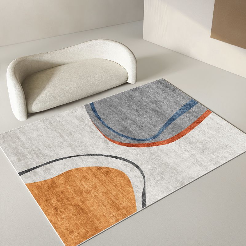 Nostalgia Ombre Print Rug Polyester Indoor Carpet Stain Resistant Area Carpet for Living Room