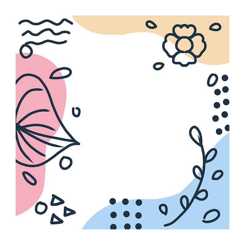 Illustration Wall Mural Wallpaper Plant Decoration Bedroom Wall Mural