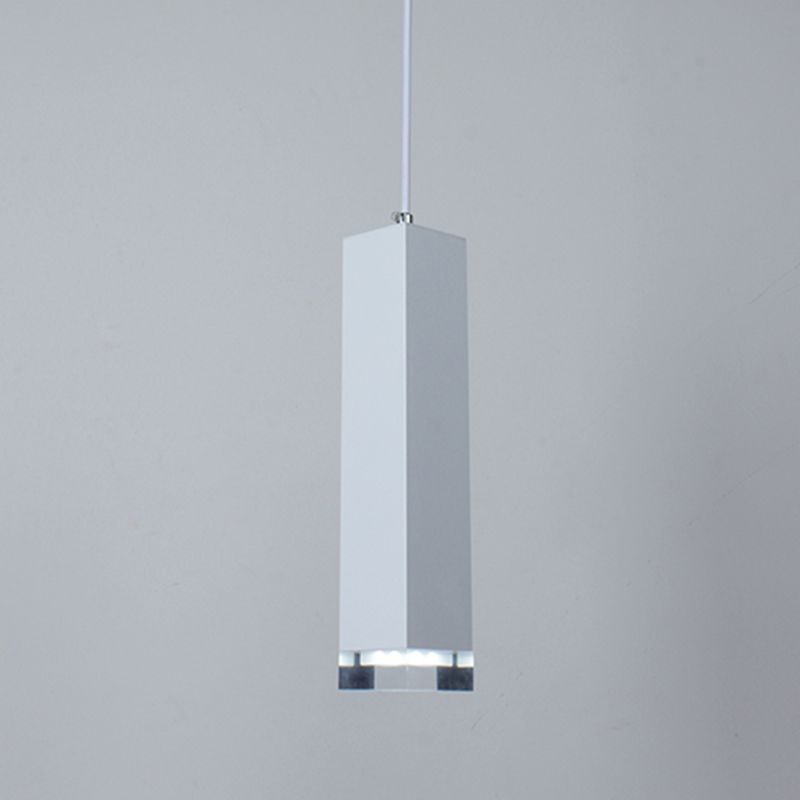 Modern Style Linear Hanging Light Metal 1 Light Pendant Lamp for Dining Room