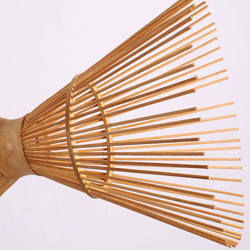 Fischartige Deckenbeleuchtung moderner Stil Bambus 4 Lampen Holzleuchterleuchte