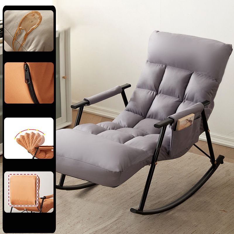 Single Sofa Rocking Chair Indoor Modern Simple Style Rocking