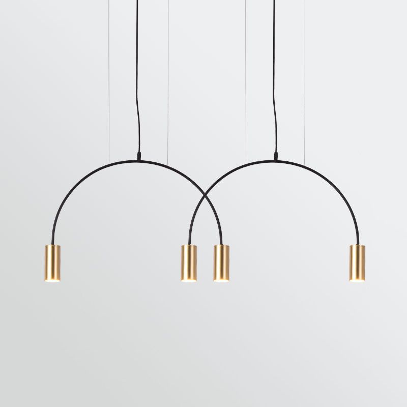 Luz de lámpara de araña colgante de estilo simple y simple para bar de comedor