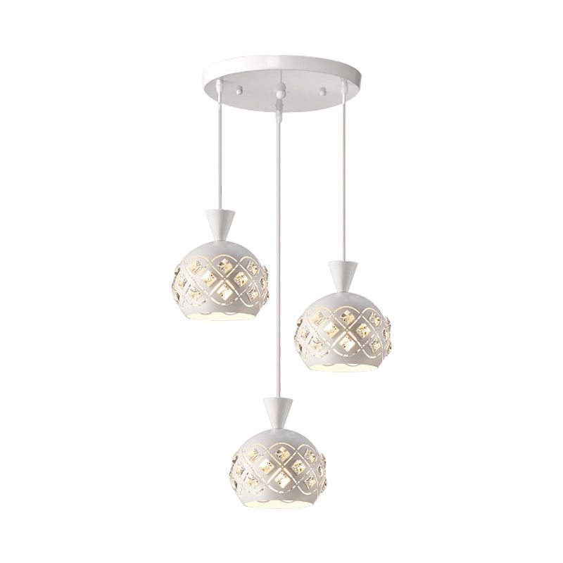 MODERNE DE SUSPENSION DOMES DOME MODERNISME 3 LIGHT MULTI-PLADIGNEM
