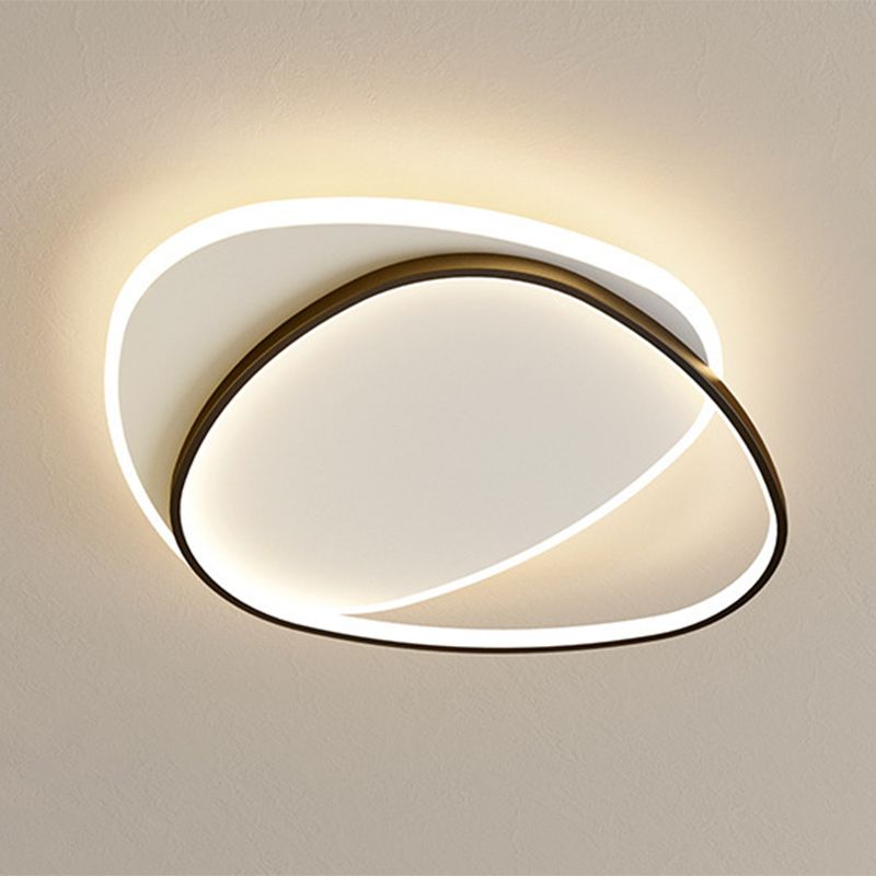 Triangle Flush Mount Ceiling Light Fixture Contemporary Metal Ceiling Mount Chandelier for Balcony