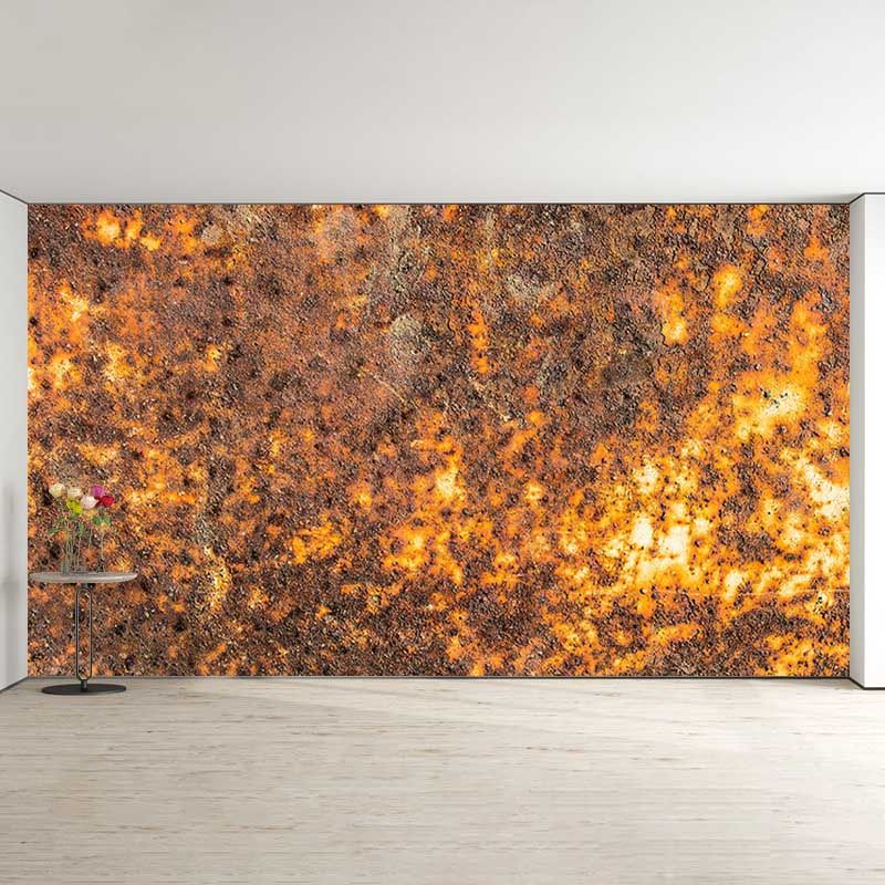 Industrial Style Metal Murals Wallpaper for Bedroom, Custom Size Available