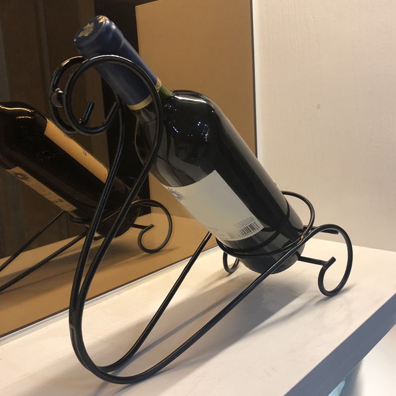 Modern Tabletop Wine Bottle Rack Metal Wine Bottle Rack for Home