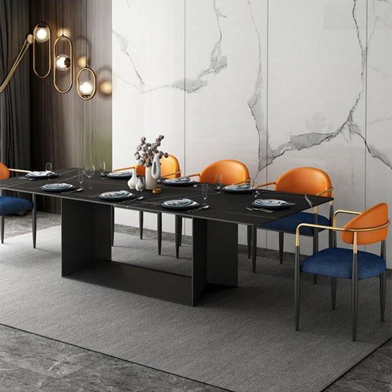 Contemporary Open Back Chair Upholstered Dining Side Chair for Indoor