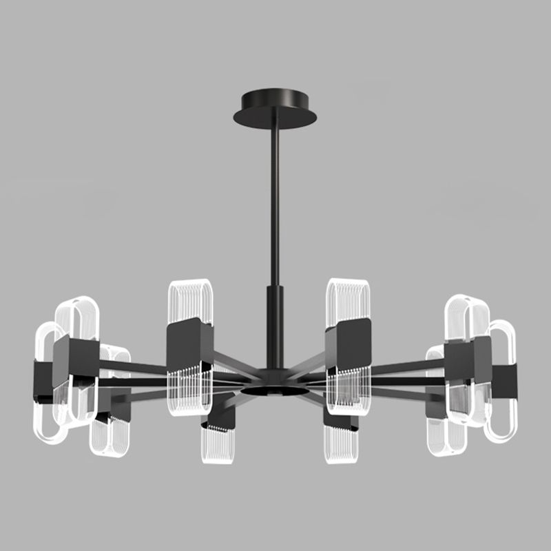 Living Room Modern Hanging Ceiling Lights Acrylic Sputnik Hanging Pendant Lamp